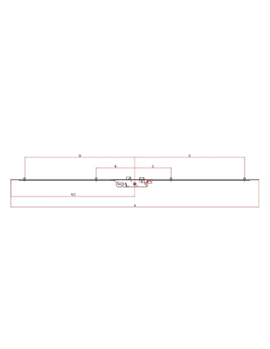 Cerradura Multipunto 92/28 mm 4 Bulones para PVC 2000-2200 mm | EN 12209