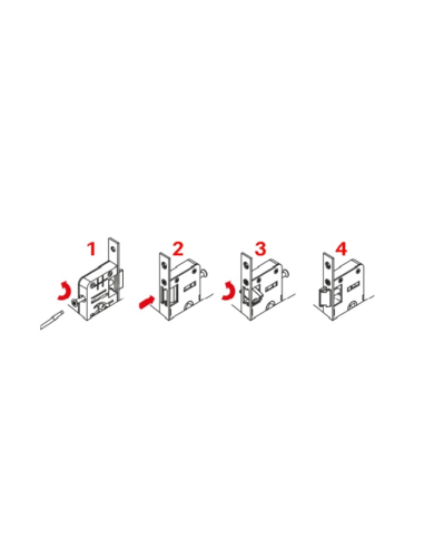 Cerradura Multipunto 92/28 mm 4 Bulones para PVC 2000-2200 mm | EN 12209