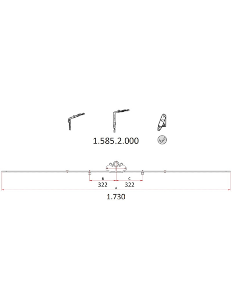 Cremona 30mm c.var. b.seg. 1585-2000 Ob Cremona 30mm c.var. b.seg. 1585-2000 Ob