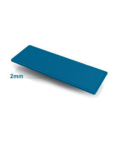 Calzo de Cristal 2 mm Azul 24x100 – Nivelación y Apoyo Profesional