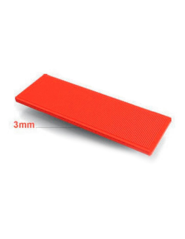 CALZO DE CRISTAL 3 X 24 X 100 ROJO