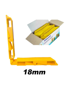 Calzo Acristalar Regulable 18 mm Amarillo | Ajuste Preciso para PVC y Aluminio