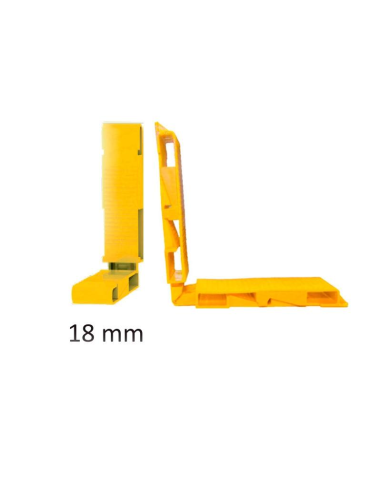 Calzo Acristalar Regulable 18 mm Amarillo | Ajuste Preciso para PVC y Aluminio