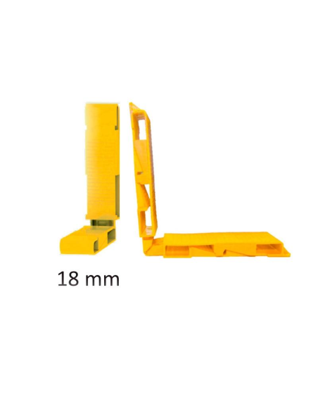Calzo Acristalar Regulable 18 mm Amarillo | Ajuste Preciso para PVC y Aluminio