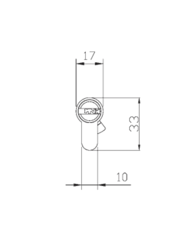 CILINDRO TORKEN NIQ. 30+40 L15 NORM.