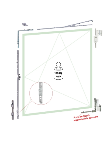 KIT OB C-16. 13MM C/RECTO. BIS. CANAL 9016