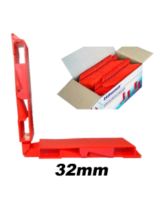 Calzo Acristalar Regulable 32 mm Rojo | Nivelación Profesional para PVC y Aluminio