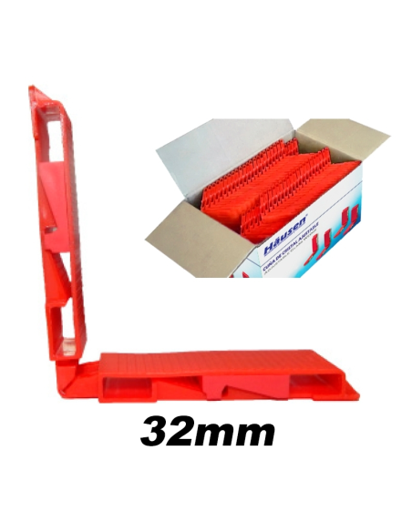Calzo Acristalar Regulable 32 mm Rojo | Nivelación Profesional para PVC y Aluminio