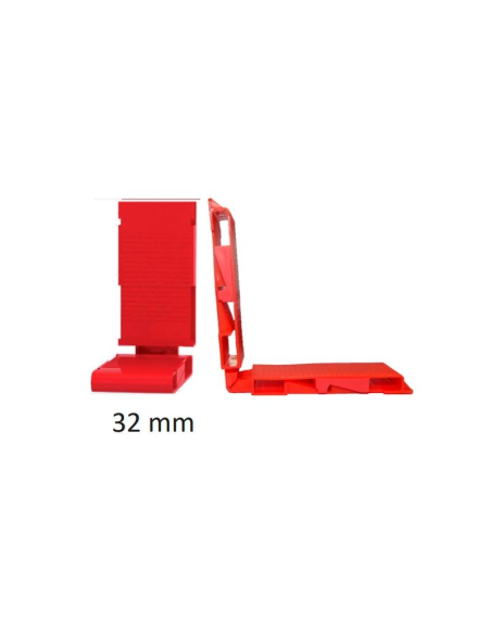Calzo Acristalar Regulable 32 mm Rojo | Nivelación Profesional para PVC y Aluminio