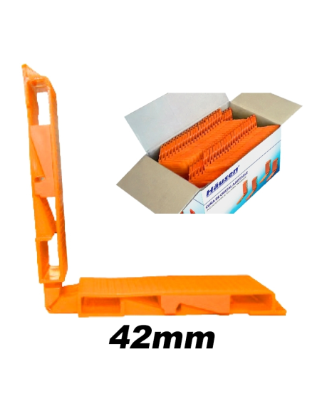 Calzo Acristalar Regulable 42 mm Naranja | Nivelación Profesional para PVC y Aluminio