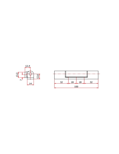 Bisagra Pernio 100 mm MARRON | Alta Resistencia para PVC Practicable