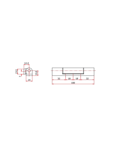 BISAGRA 100MM MARRON 8019 BISAGRA 100MM MARRON 8019