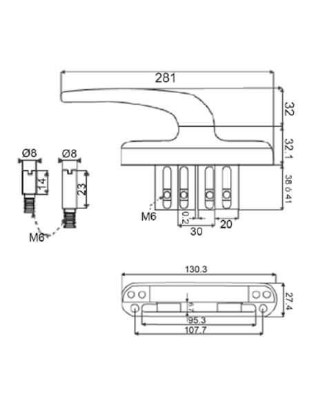H. CREMONA AP. EXT. VEGA H6010 BLANCO 9016 H. CREMONA AP. EXT. VEGA H6010 BLANCO 9016