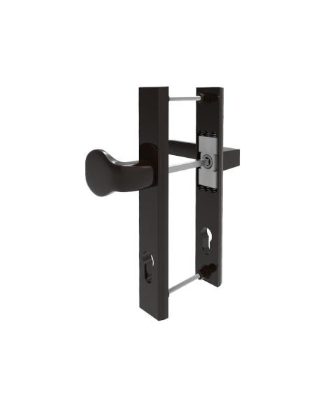 Manilla Corvair Escudo y Pomo Negro 8022 - Refinado y Vanguardista