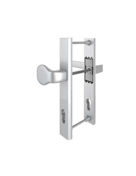 Manilla Corvair Escudo y Pomo Plata - Refinado y Vanguardista