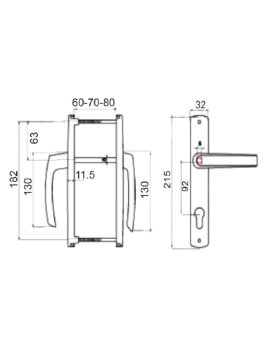 Manilla Danubio Escudo/Plana Blanco 92x32 - Robusto