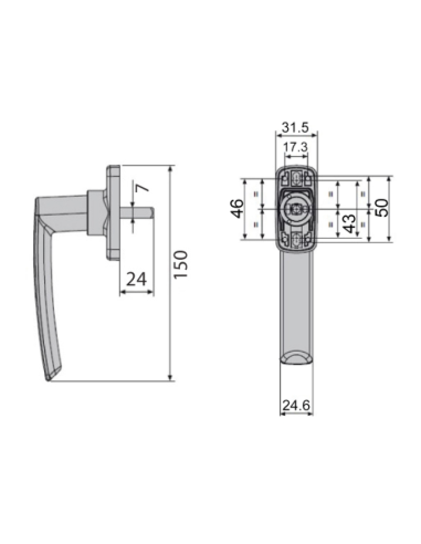 MANILLA FAP EOS 0510B PLATA 9006