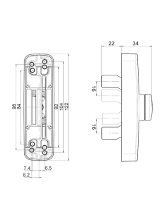 BASE CREMONA FAP GEA 0543B 2 PALAS PLATA 9006 2