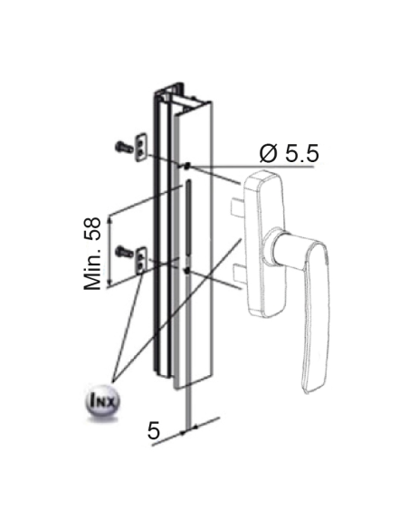 CREMONA FAP GEA 0540B 2 PALAS PLATA 9006