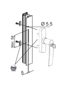 CREMONA FAP GEA 0541B 2 PALAS CON LLAVE INOX 2