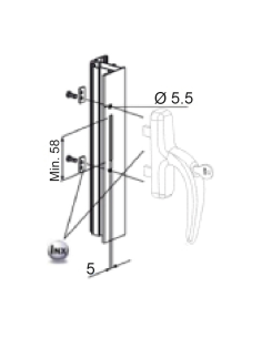 CREMONA FAP NEFER MIDI 0791BI 2 PALAS CON LLAVE NEGRO 9005 2