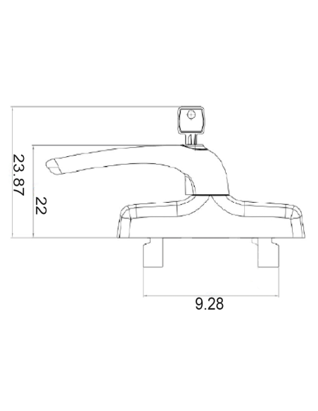 CREMONA FAP NEFER MIDI 0791BI 2 PALAS CON LLAVE NEGRO 9005