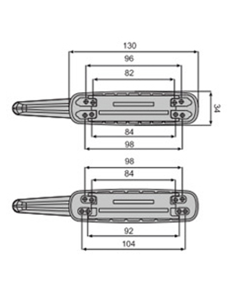 CREMONA FAP NEFER MIDI 0791BI 2 PALAS CON LLAVE PLATA 9006