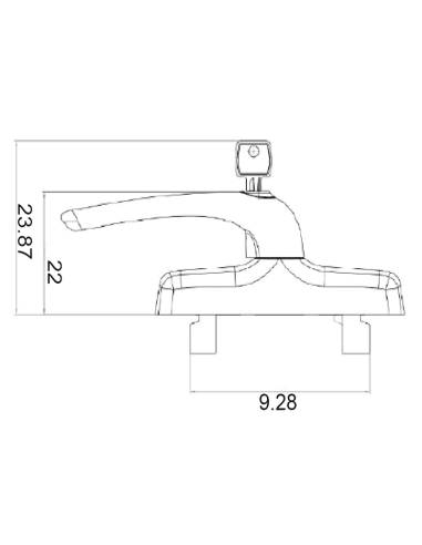 CREMONA FAP NEFER MIDI 0791BI 2 PALAS CON LLAVE PLATA 9006
