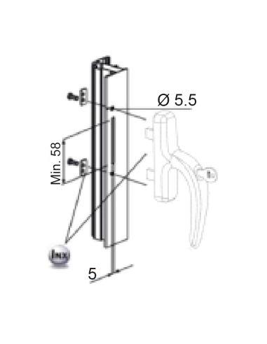 CREMONA FAP NEFER MIDI 0791BI 2 PALAS CON LLAVE PLATA 9006