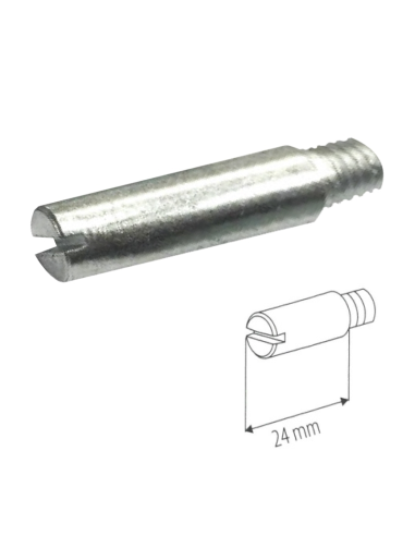 Prolongador Cremona Exterior Bulón 24 mm | Extensión Precisa para Sistemas de Cierre en Aluminio y PVC