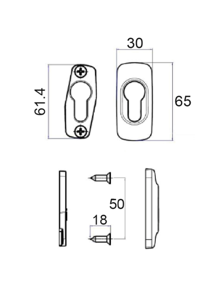 CUBRECILINDRO FAP SEGURIDAD FORMA PERA 2100B BLANCO 9016