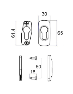 CUBRECILINDRO FAP SEGURIDAD FORMA PERA 2100B NEGRO 9005 2
