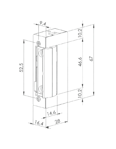 ABREPUERTAS ELECT. ESTRECHO ADF/BABY 220V AC