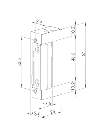 ABREPUERTAS ELECT. ESTRECHO ADF/BABY 220V AC