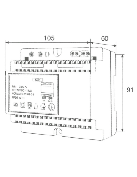 KIT ABREPUERTAS ELECTRICO RECEPTOR Y EMISOR FM K4 433Mhz