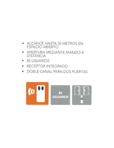 KIT ABREPUERTAS ELECTRICO RECEPTOR Y EMISOR FM K4 433Mhz