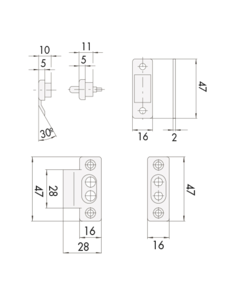 JUEGO CONTACTOS 2 PUNTOS NEGRO (2CN)