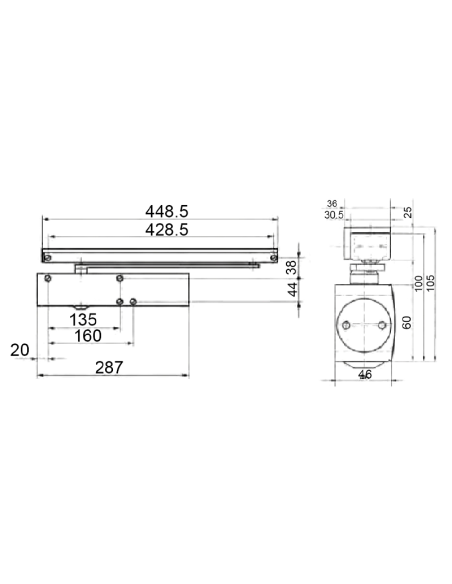 CIERRAPUERTAS GEZE TS5000 (3-5) BLANCO + RET.
