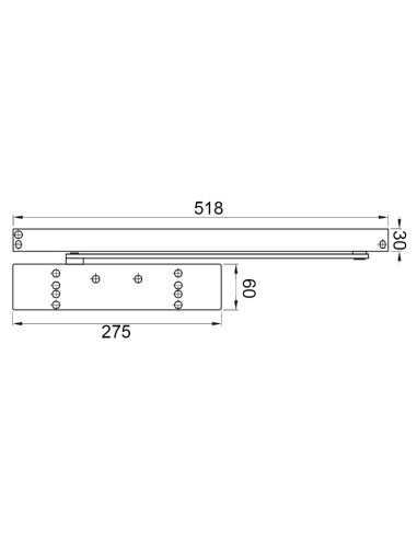 CIERRAPUERTAS DORMA TS93 (2-5) PLATA
