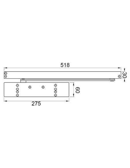 CIERRAPUERTAS DORMA TS93 (2-5) PLATA