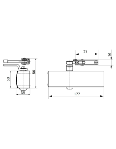 CIERRAPUERTAS GEZE TS1500 (3-4) BLANCO 2