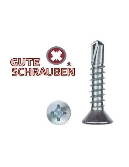 Tornillo Autotaladrante Gute Schrauben 7504-P 3,9 x 38 Inoxidable. Caja x 1000und Tornillo Autotaladrante Gute Schrauben 7504-P 3,9 x 38 Inoxidable. Caja x 1000und
