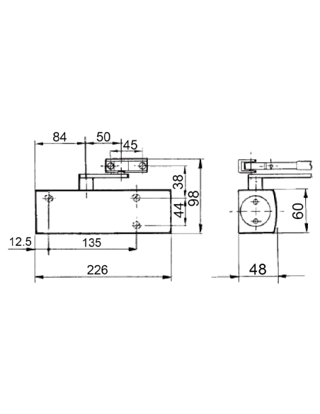 CIERRAPUERTAS GEZE TS2000 (2-4) PLATA