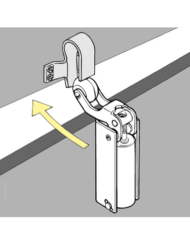FRENO RETENEDOR DE PUERTA BLANCO
