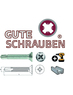 Tornillo Autotaladrante Gute Schrauben 7504-P 4,8 x 50 Inoxidable. Caja x 1000und 2