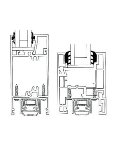 BAJOPUERTAS AUT.ALU 38MM -  800MM