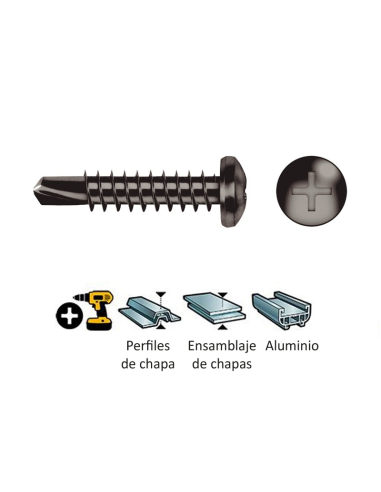 TORN. 7504N 3,5X16 ZINCADO NEGRO PH2