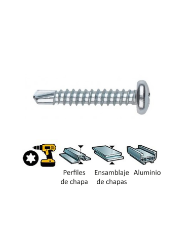 TORN. 7504N 4,8X32 ZINCADO TORX