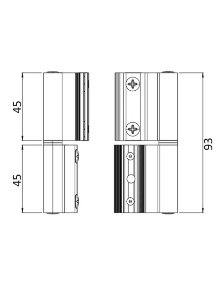 BISAGRA FAP BLITZ 9730T 2P 3ªHOJA INOX