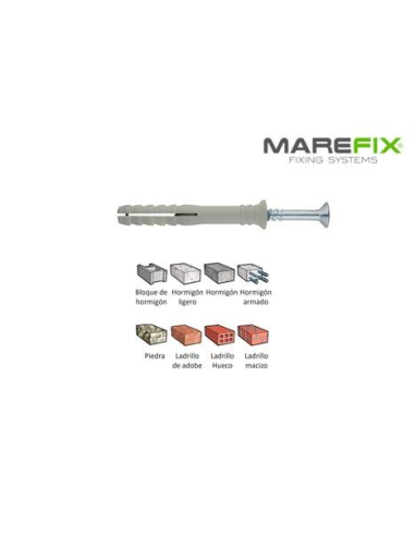 TACO CLAVABLE MF 6X50 CAB. AVELLANADA